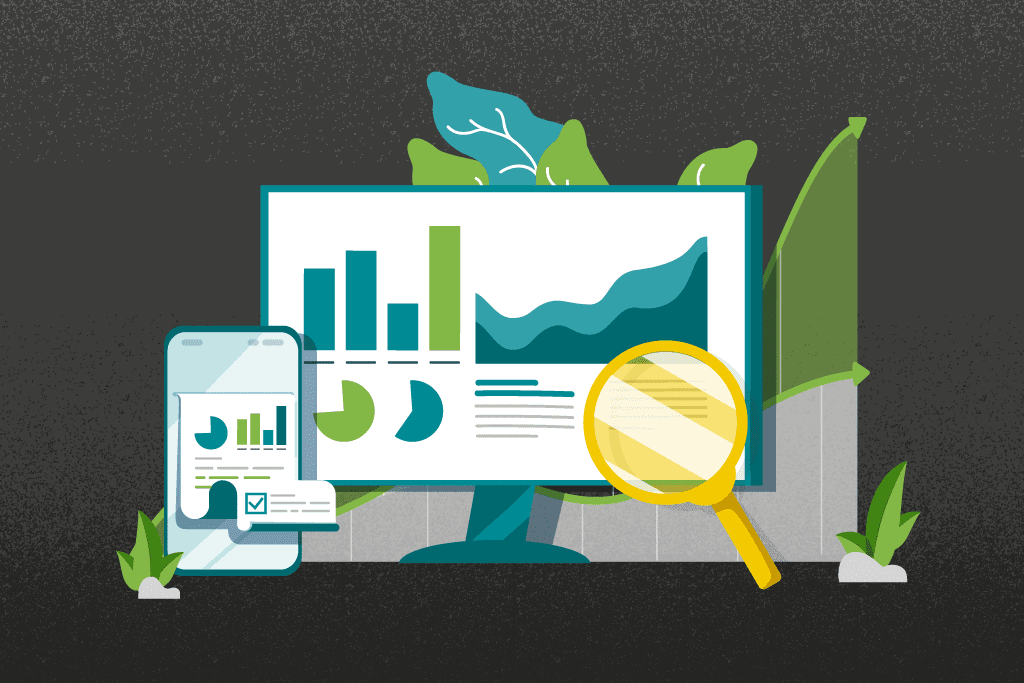 A computer screen displaying 5 tips for professional graph design.